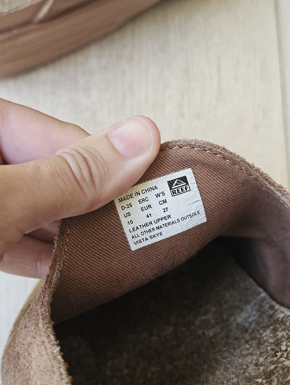 REEF Vista Skye Walnut Suede Platform Clog US 10 - Picture 11 of 11